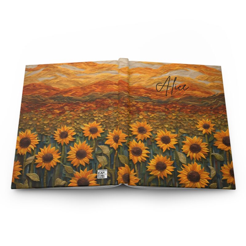 Golden Sunflower Personalized Journal - Image 5