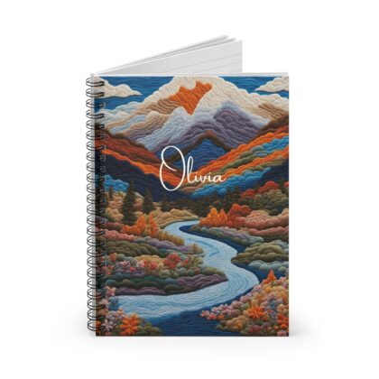 Woven Canyon Personalized Spiral Notebook