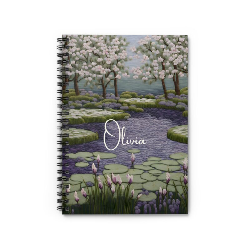 Water Garden Personalized Spiral Notebook - Image 2