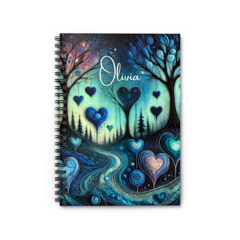 Mystic Hearts Personalized Spiral Notebook - Image 2