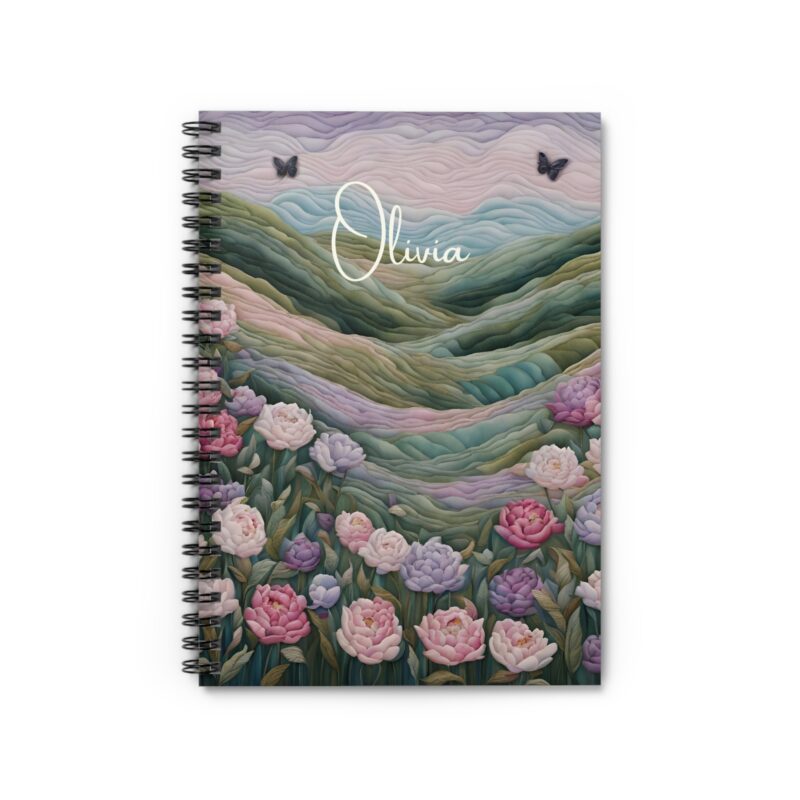 Pastel Meadow Personalized Spiral Notebook - Image 2