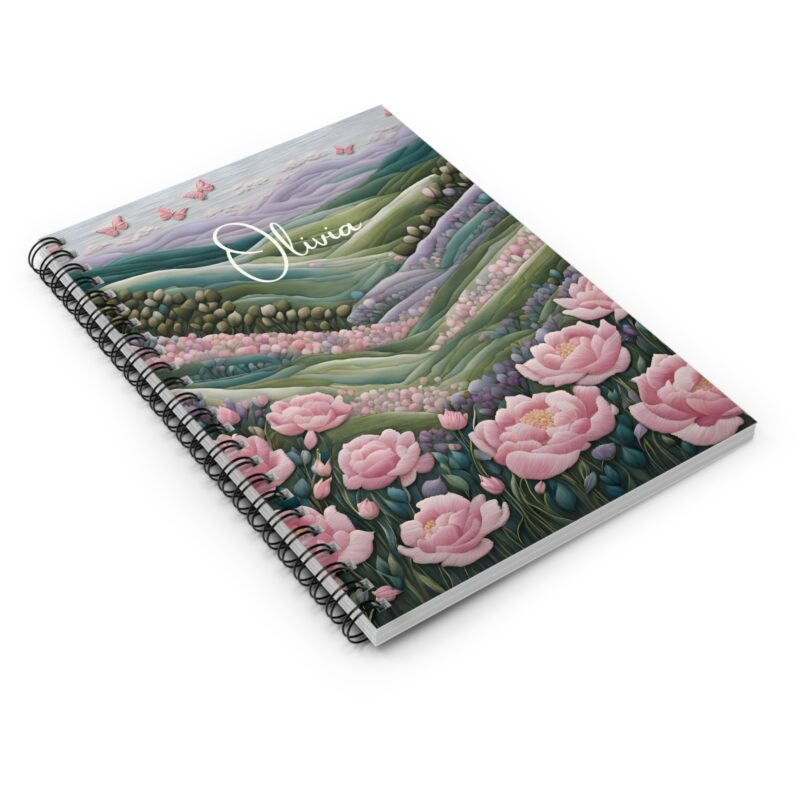 Floral Bliss Personalized Spiral Notebook - Image 3