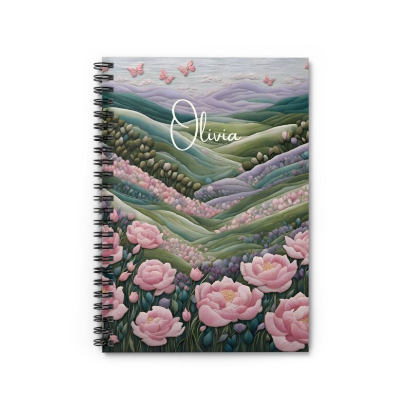 Floral Bliss Personalized Spiral Notebook - Image 2