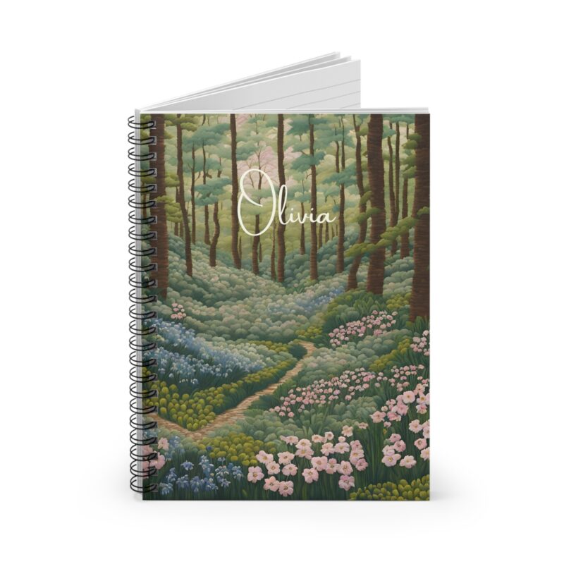 Whispering Woods Personalized Spiral Notebook