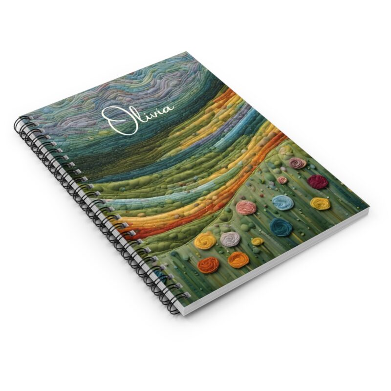 Whimsy Garden Personalized Spiral Notebook - Image 3
