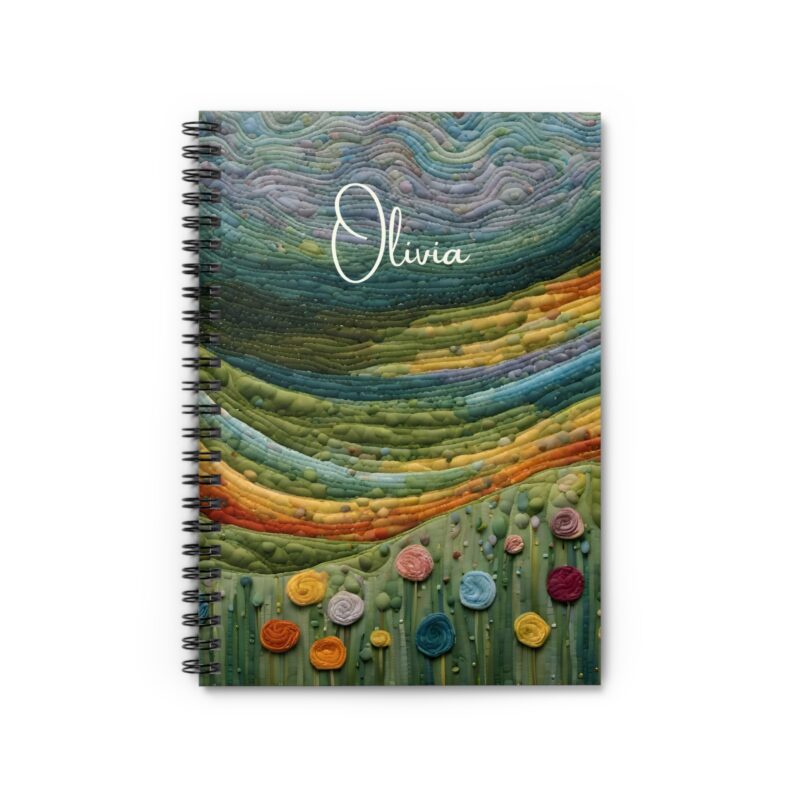 Whimsy Garden Personalized Spiral Notebook - Image 2
