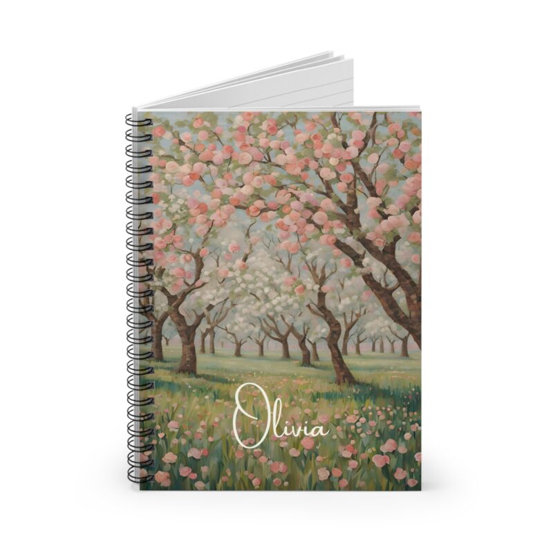 Orchard Bliss Personalized Spiral Notebook
