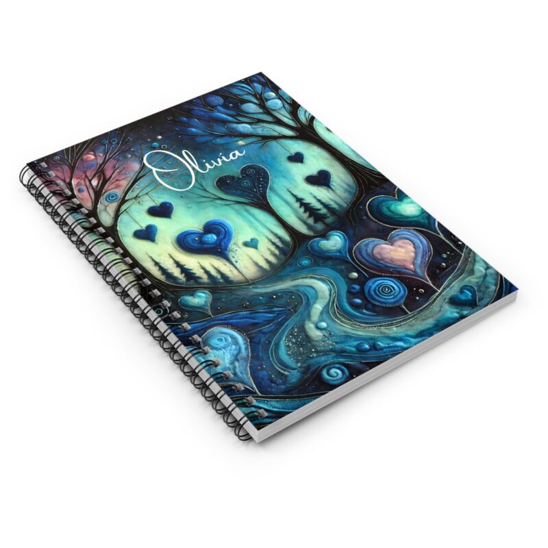 Mystic Hearts Personalized Spiral Notebook - Image 3