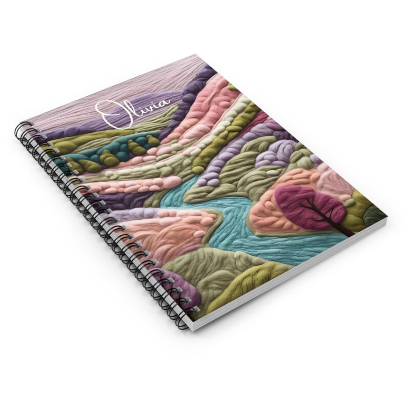 Pastel Landscape Personalized Spiral Notebook - Image 3