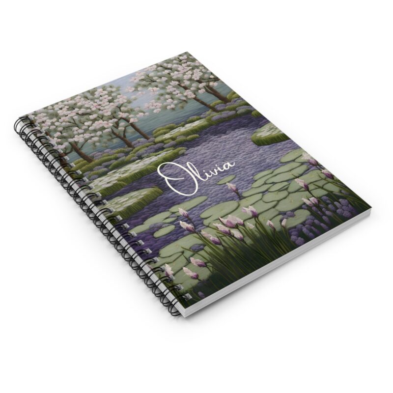Water Garden Personalized Spiral Notebook - Image 3