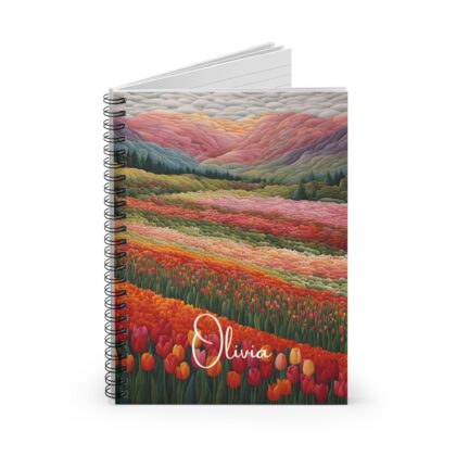 Scarlet Valley Personalized Spiral Notebook