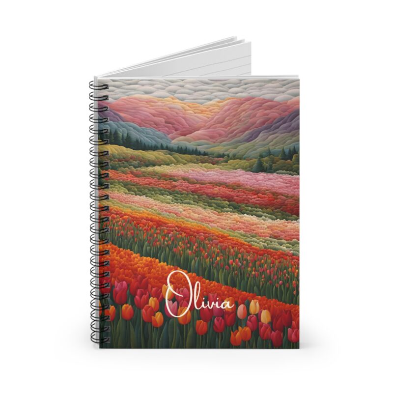 Scarlet Valley Personalized Spiral Notebook