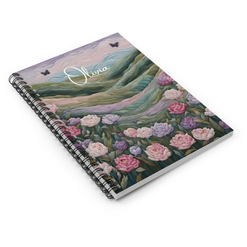 Pastel Meadow Personalized Spiral Notebook - Image 3