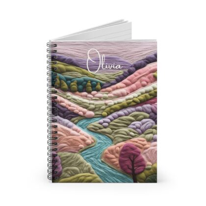 Pastel Landscape Personalized Spiral Notebook