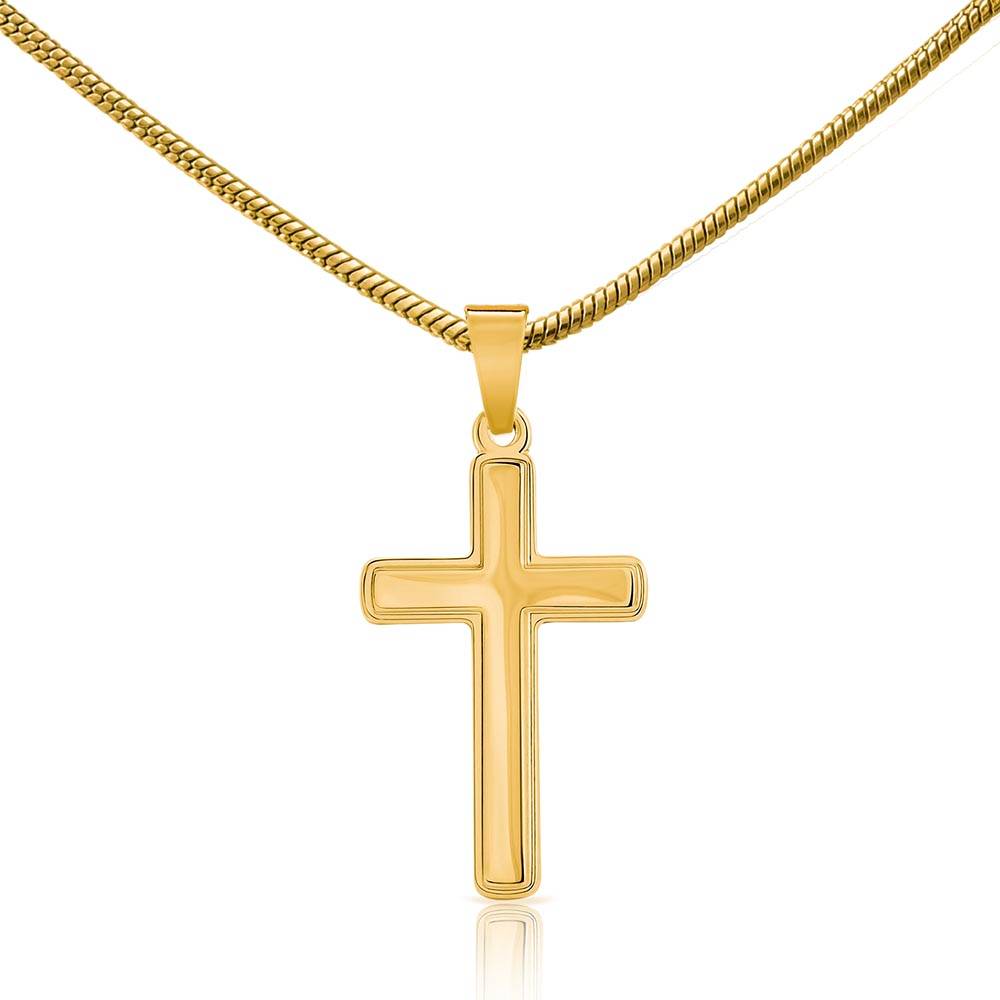 Personalized Cross Necklace Gift for Husband – Custom Engraved Message - Image 14