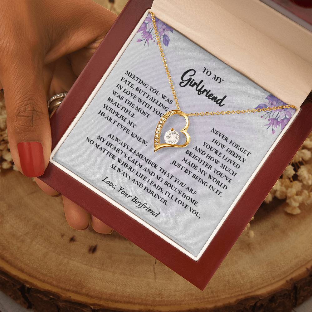 To My Girlfriend – Forever Love Necklace Gift from Boyfriend with Message Card - Image 10