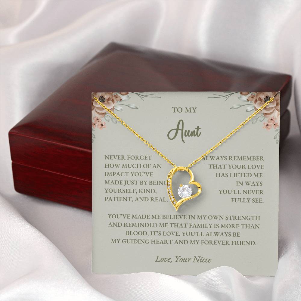 To My Aunt – Forever Love Necklace Gift from Niece - Image 14