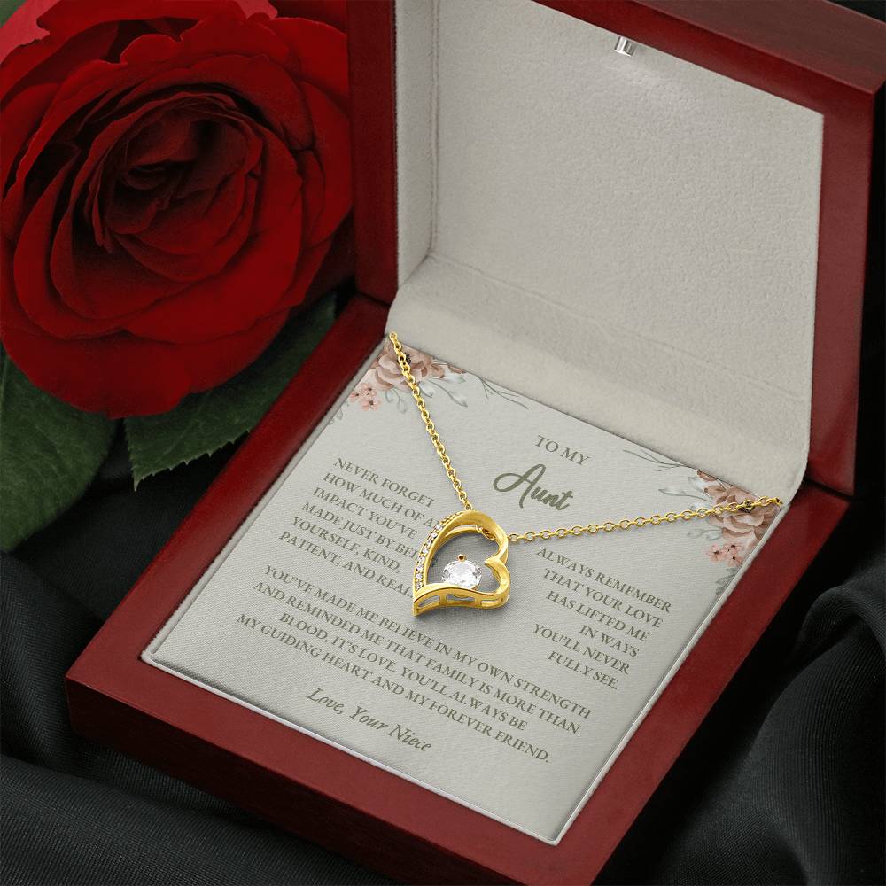 To My Aunt – Forever Love Necklace Gift from Niece - Image 15