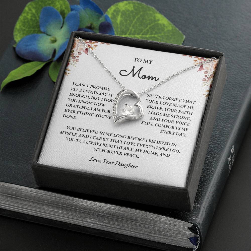 To My Mom – Forever Love Necklace Gift from Daughter - Image 3