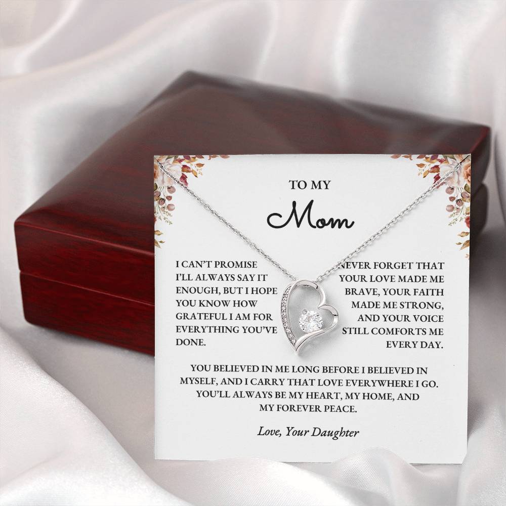 To My Mom – Forever Love Necklace Gift from Daughter - Image 6