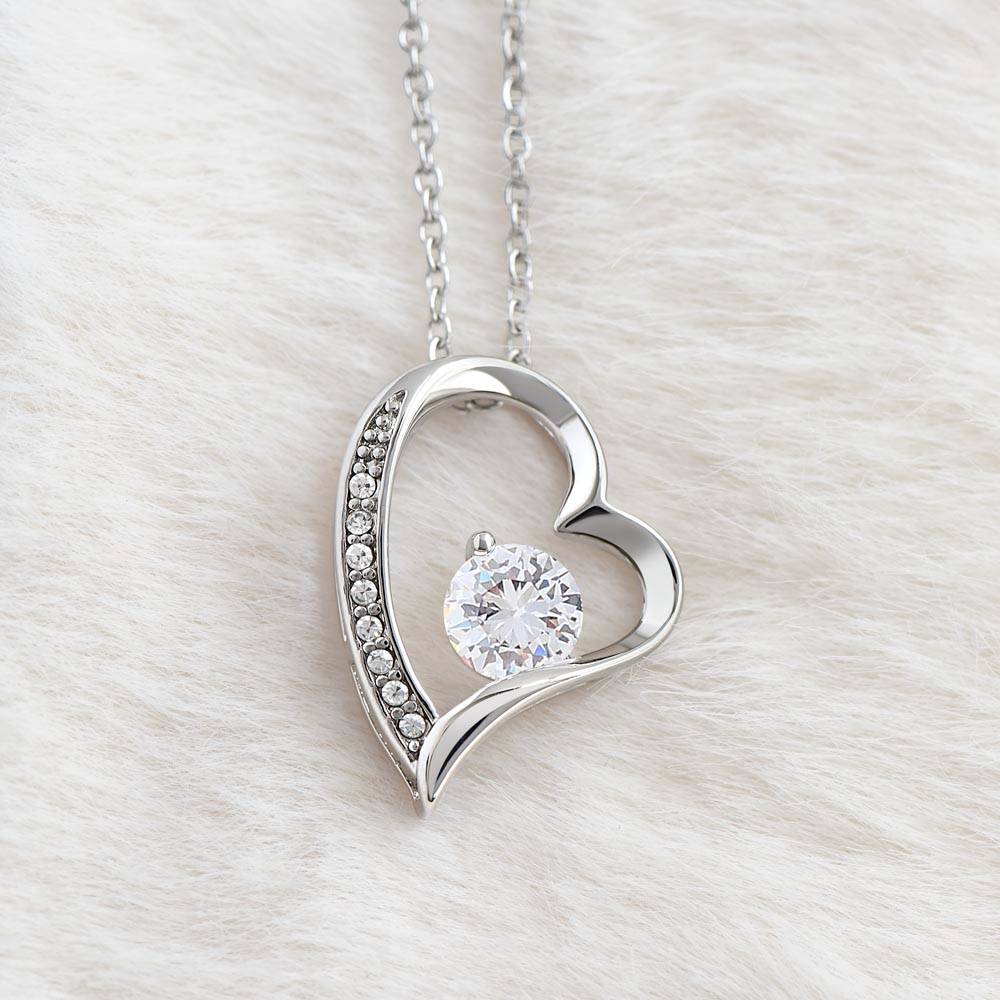 To My Girlfriend – Forever Love Necklace Gift from Boyfriend with Message Card - Image 2