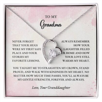 To My Grandma – Forever Love Necklace Gift from Granddaughter