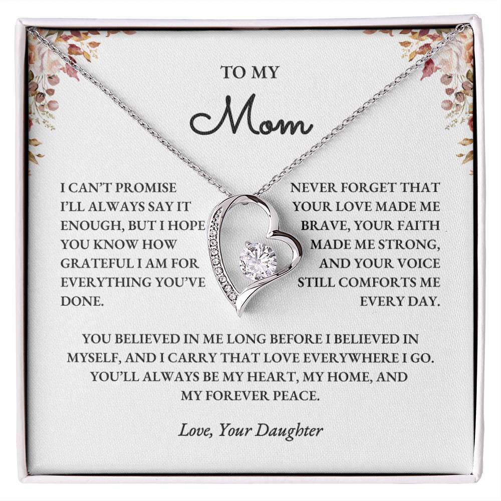 To My Mom – Forever Love Necklace Gift from Daughter