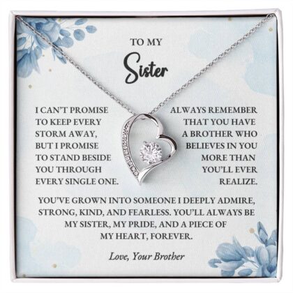To My Sister – Meaningful Forever Love Necklace From Brother