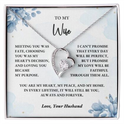 To My Wife – Forever Love Necklace Gift from Husband