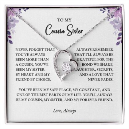 To My Cousin Sister – Meaningful Forever Love Necklace Gift